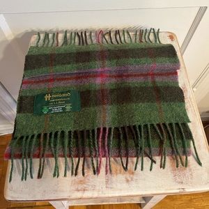 L.L. Bean Green and Red Plaid Scarf